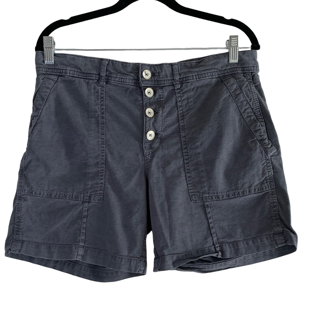 Anthropologie Women's Cargo Shorts - Slate Gray